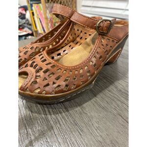 Bass Women's Brown Mary Jane Wedge Shoes Size 6m